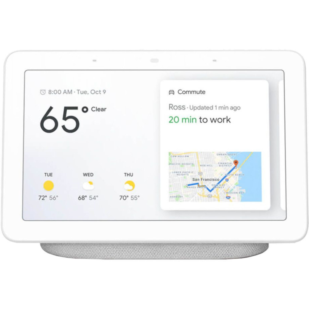 Boxa inteligenta Google Home Hub, 7", Bluetooth, Alb