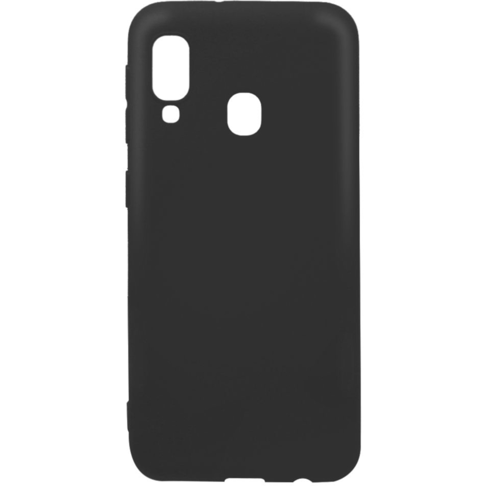 Husa de protectie Lemontti Silicon Silky pentru Samsung Galaxy A20e, Negru