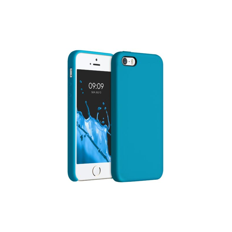 Husa pentru iPhone 5/iPhone 5s/iPhone SE, Silicon, Albastru, 42766.224