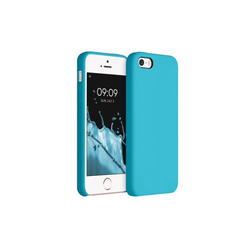 Husa pentru iPhone 5/iPhone 5s/iPhone SE, Silicon, Albastru, 42766.223