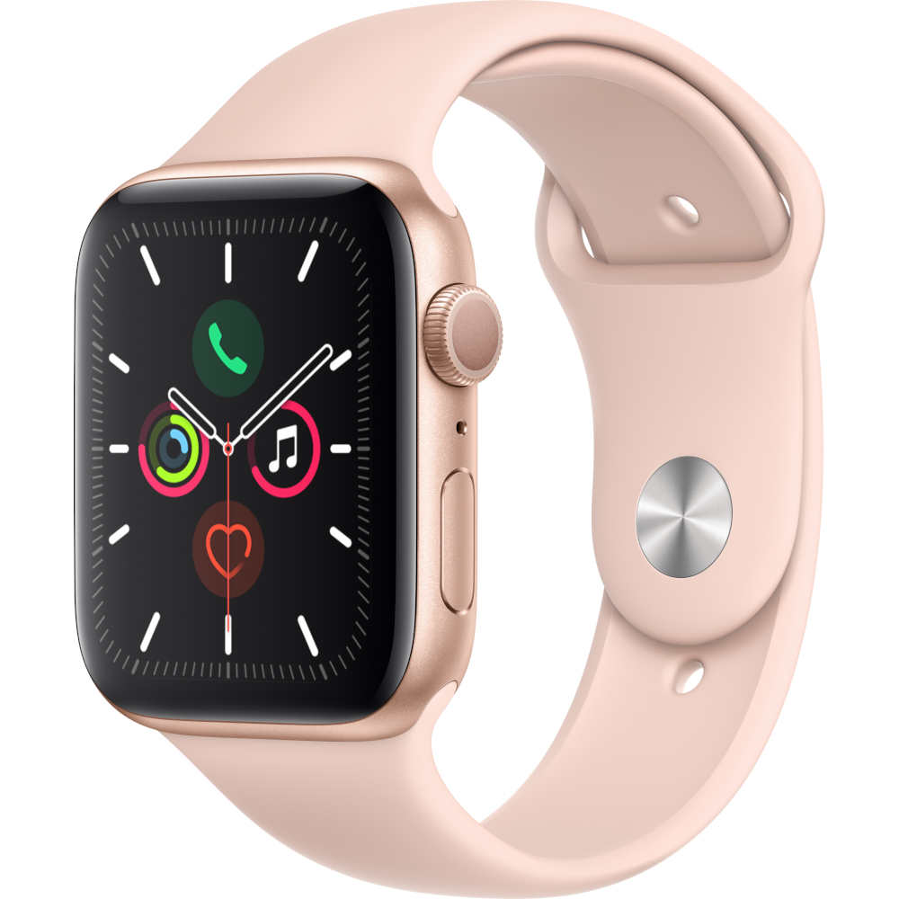 Apple Watch Series 5 GPS, 44mm, Gold, Aluminium Case, Pink Sand Sport Band