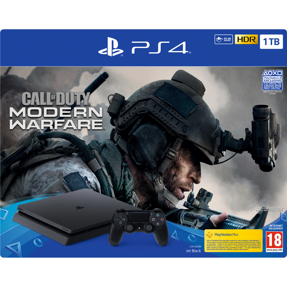 call of duty: modern warfare 3 Consola Sony PS4 Slim (PlayStation 4),&nbsp;1TB, Negru + Call of Duty Modern Warfare
