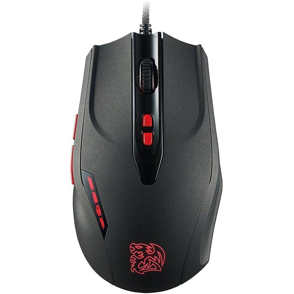 Mouse gaming Tt eSPORTS Black V2, 5700 DPI, Negru