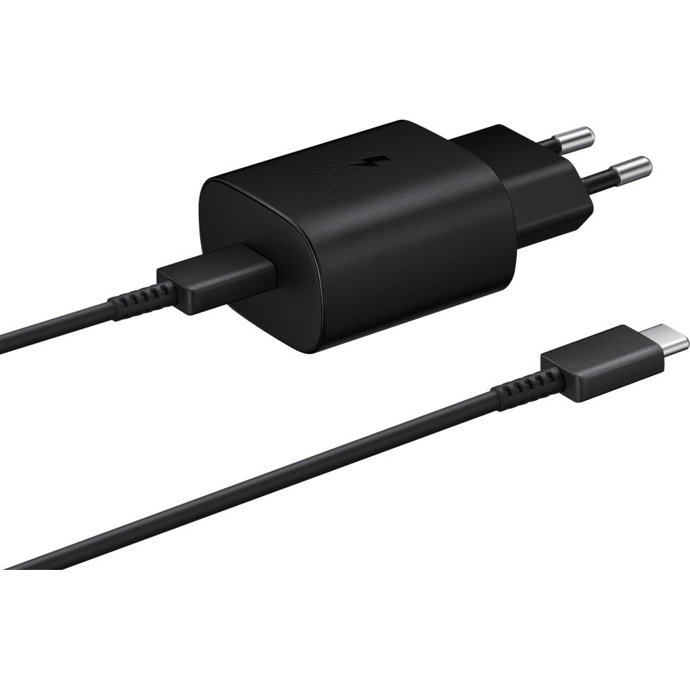 Incarcator Samsung Super Fast Charging, 25W, USB-C, Negru