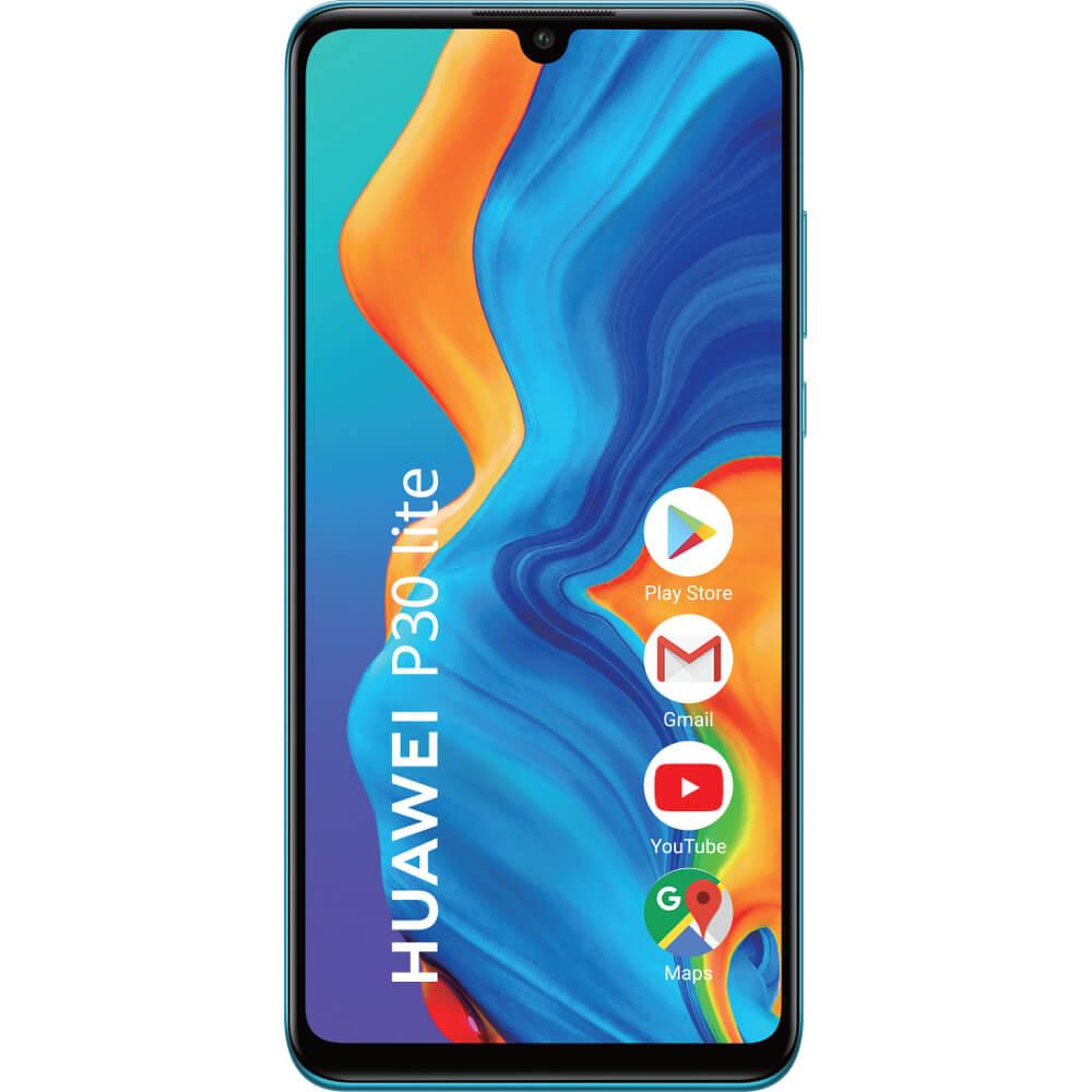 telefon mobil huawei p20 lite, dual sim, 64gb, 4g, midnight black Telefon mobil Huawei P30 Lite, 64GB, 4GB, Dual SIM, Peacock Blue