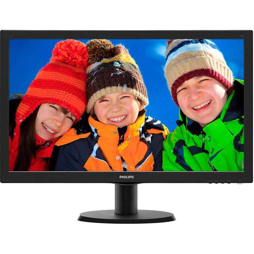 Monitor LED Philips 243V5LHSB/01, 23.6", Full HD, Negru