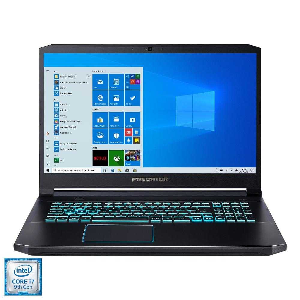 Laptop Gaming Acer Predator Helios 300 PH317-53-74FZ, Intel&#174; Core&trade; i7-9750H, 16GB DDR4, HDD 1TB + SSD 512GB, NVIDIA GeForce RTX 2070 8GB, Windows 10 Home