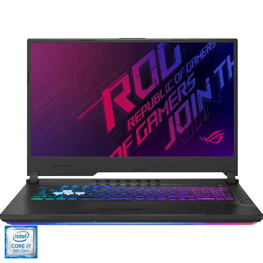 Laptop Gaming Asus ROG G731GW-EV061, Intel&#174; Core&trade; i7-9750H, 16GB DDR4, SSD 512GB, nVIDIA GeForce RTX 2070 8GB, Free DOS