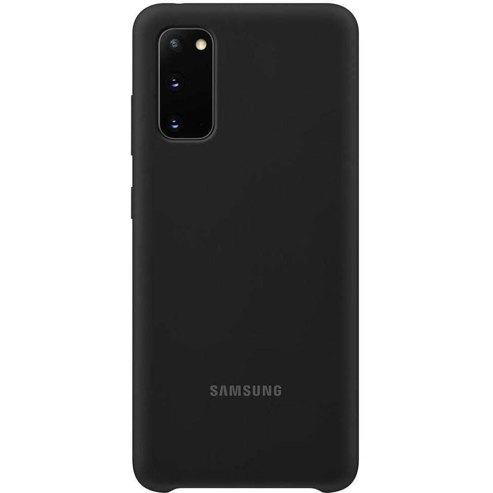 Husa de protectie Samsung Silicone Cover pentru Galaxy S20, Negru