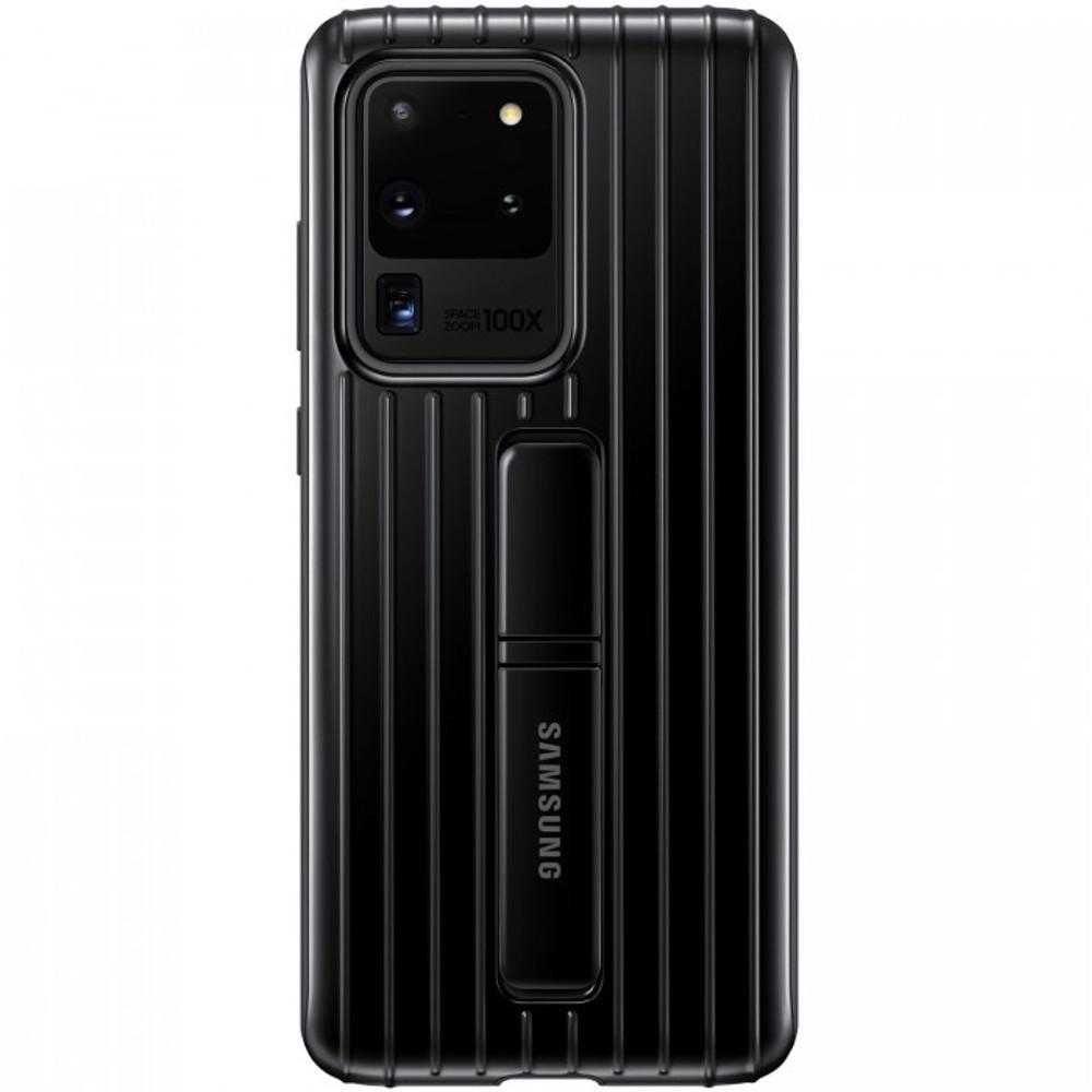 Husa de protectie Samsung Standing Cover pentru Galaxy S20 Ultra, Negru