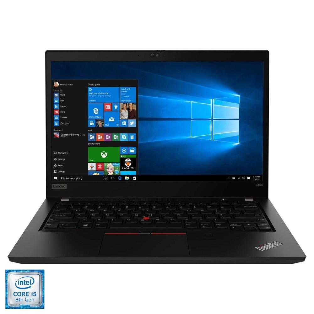 Laptop Lenovo ThinkPad T490, Intel® Core™ i5-8265U, 8GB DDR4, SSD 256GB, Intel® UHD Graphics, Windows 10 Pro