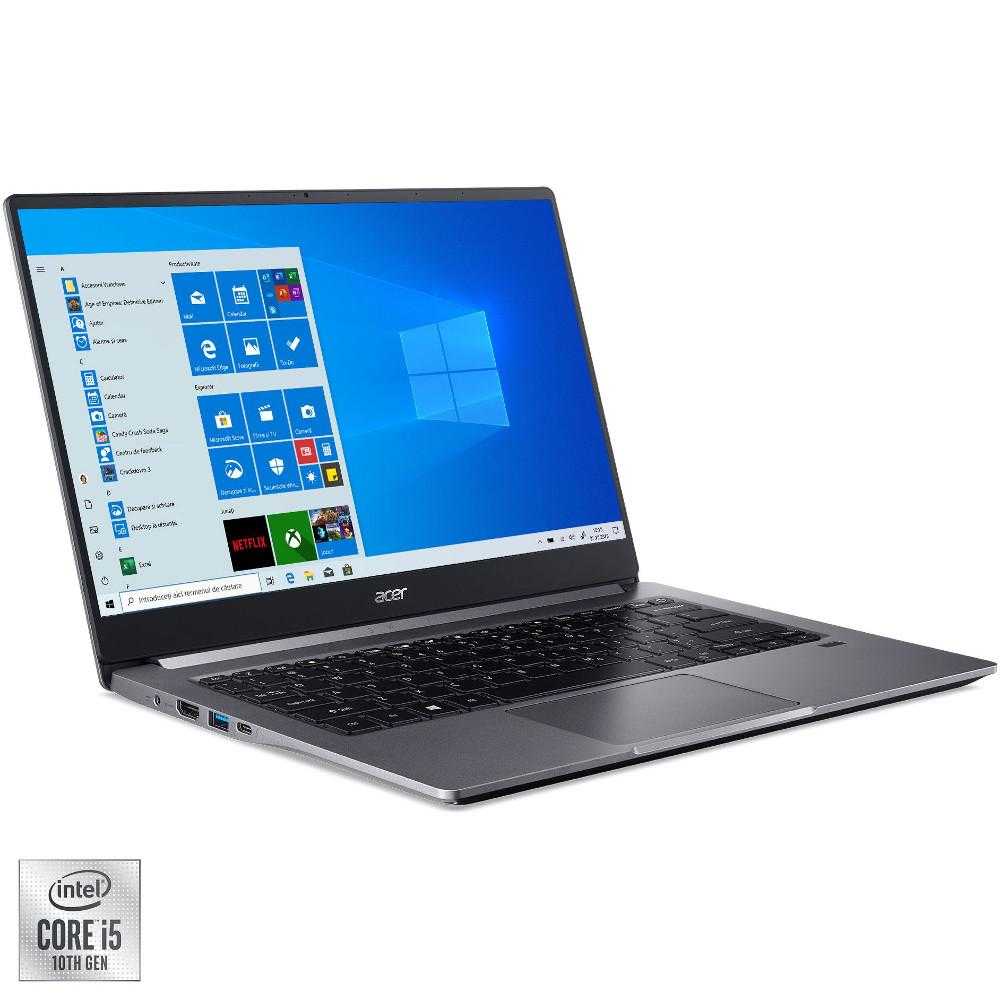 Laptop ultraportabil Acer Swift 3 SF314-57G-55P2, Intel® Core™ i5-1035G1, 8GB DDR4, SSD 512GB, NVIDIA GeForce MX250 2GB, Windows 10 Home