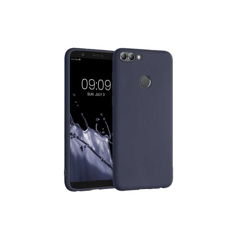 Husa pentru Huawei P Smart/Enjoy 7s, Silicon, Albastru, 44124.53