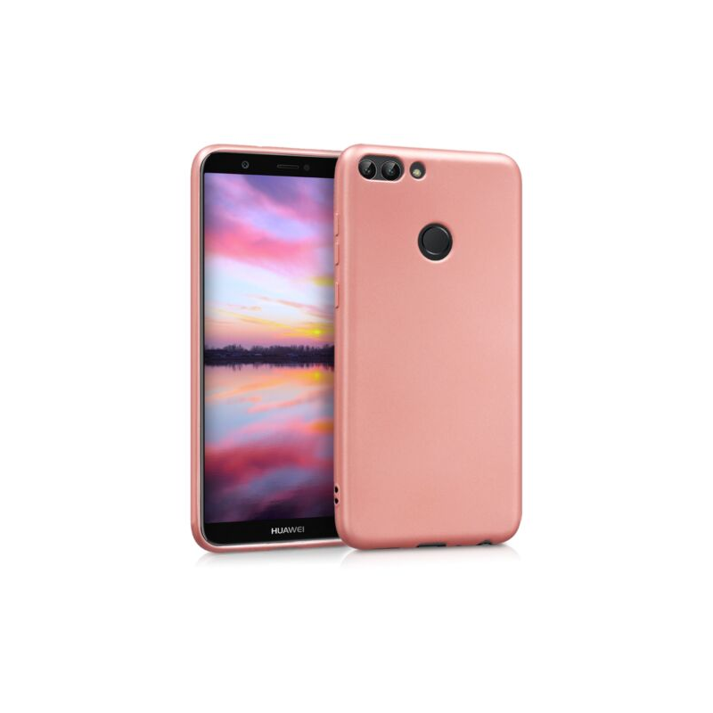 Husa pentru Huawei P Smart/Enjoy 7s, Silicon, Rose Gold, 44431.31