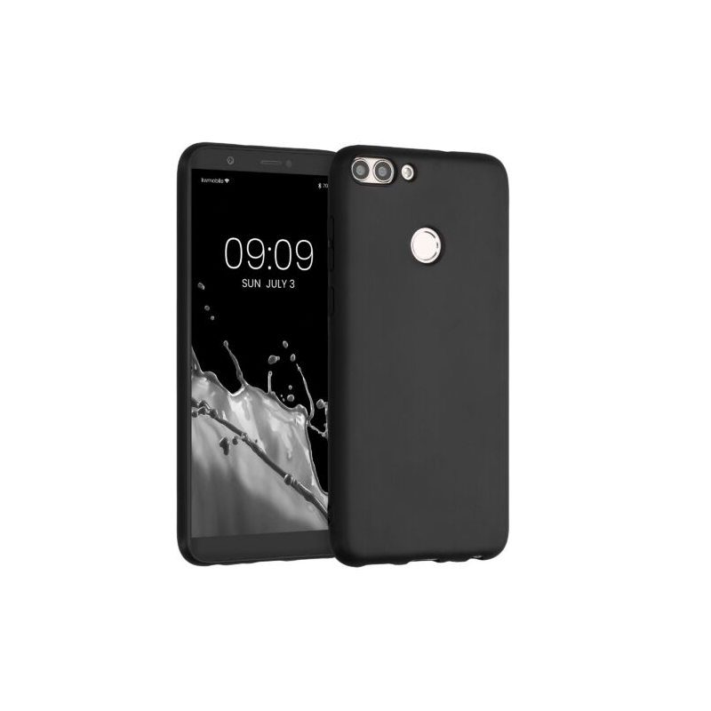 Husa pentru Huawei P Smart/Enjoy 7s, Silicon, Negru, 44124.47