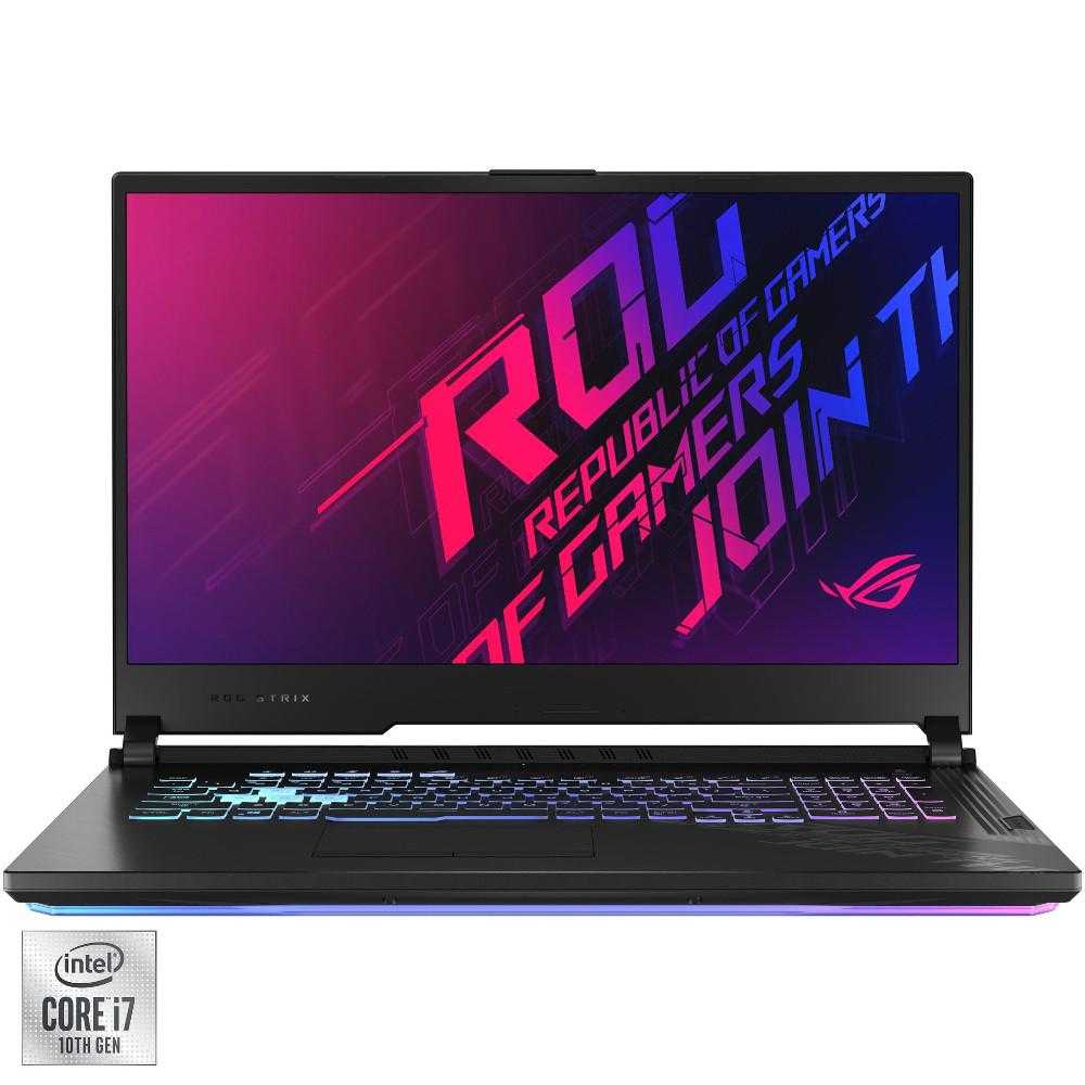 Laptop Gaming Asus ROG Strix G17 G712LU-H7015, Intel® Core™ i7-10750H, 16GB DDR4, SSD 512GB, NVIDIA GeForce GTX 1660Ti 6GB, Free DOS