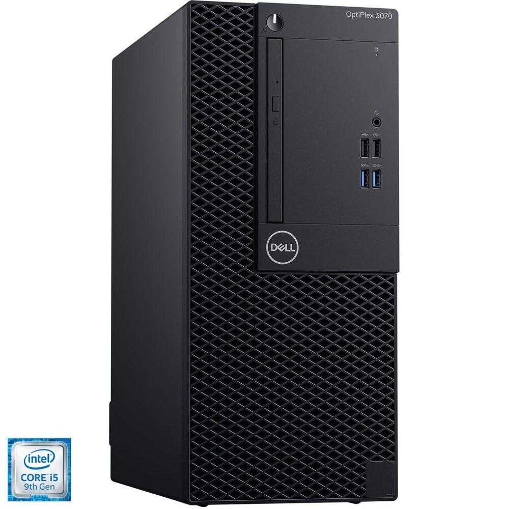 Sistem Desktop PC Dell OptiPlex 3070 MT, Intel® Core™ i5-9500, 8GB DDR4, HDD 1TB, Intel® UHD Graphics, Ubuntu 18.04