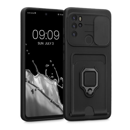 Husa pentru Motorola Moto G60S, Silicon, Negru, Kwmobile, 58137.01