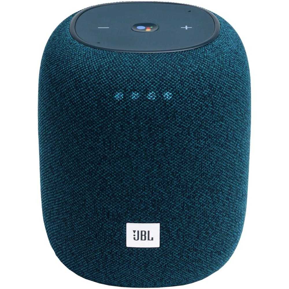 Sistem audio Smart JBL Link Music, Wi-Fi, Bluetooth, Sunet 360, Albastru