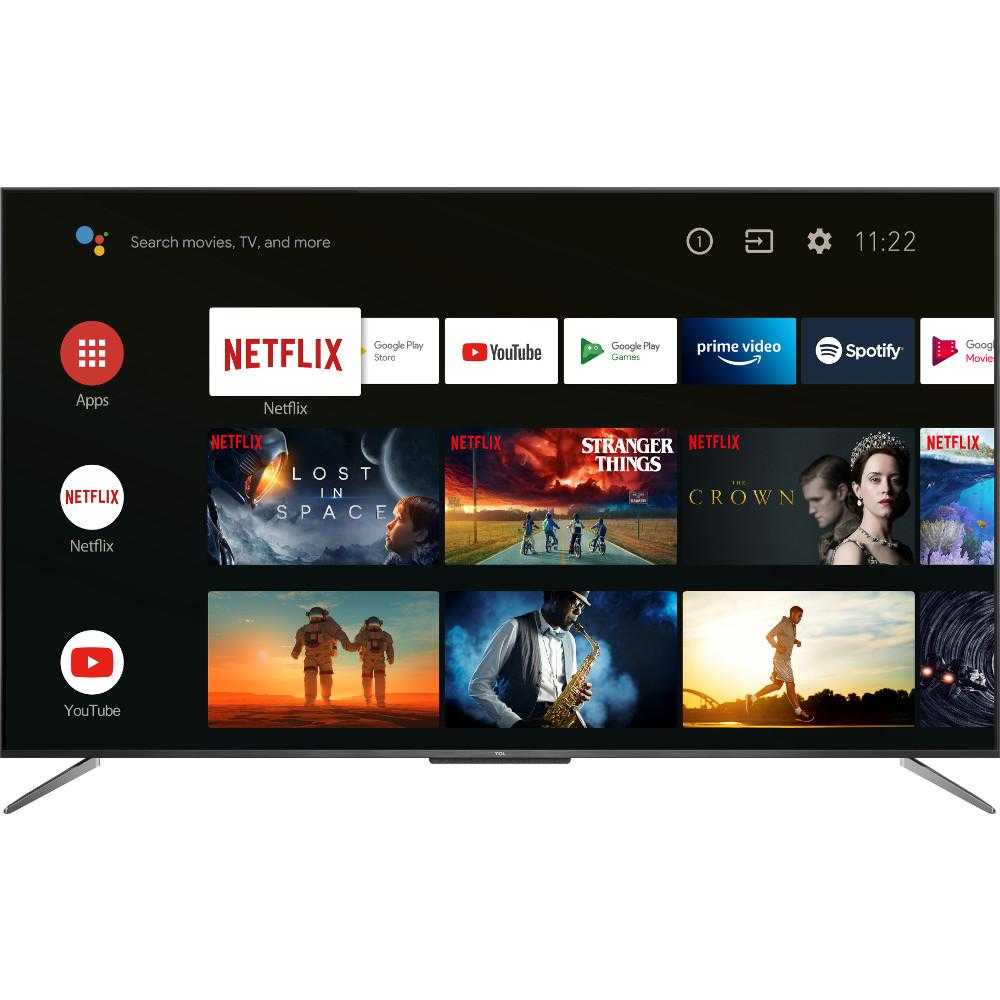 Televizor Smart QLED, TCL 55C715, 140 cm, Ultra HD 4K, Android