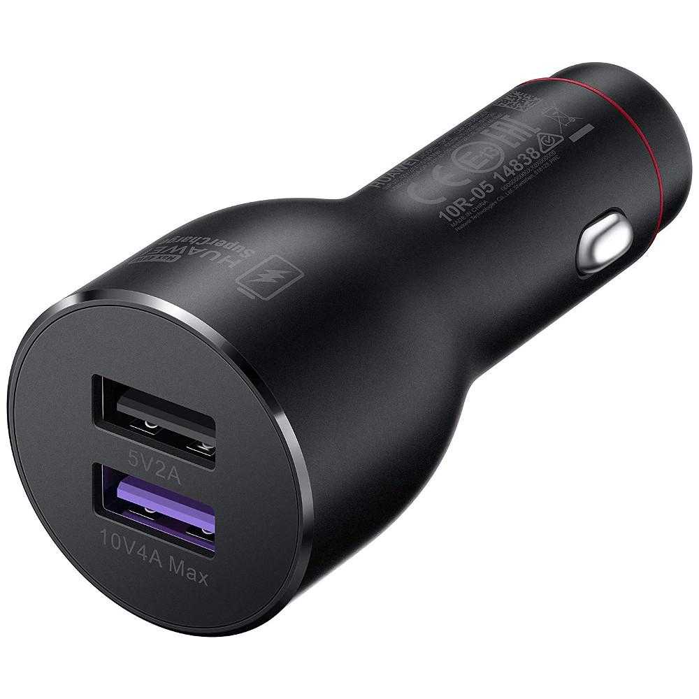 Incarcator auto Huawei  CP37, SuperCharge, Type C, Dual USB, Negru