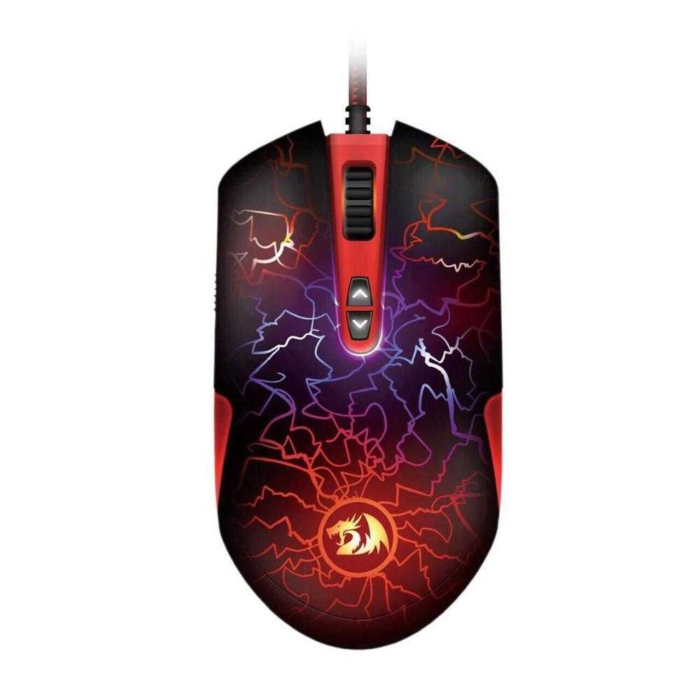 Mouse gaming Redragon Lavawolf2, 10000 dpi, Iluminare RGB, Negru