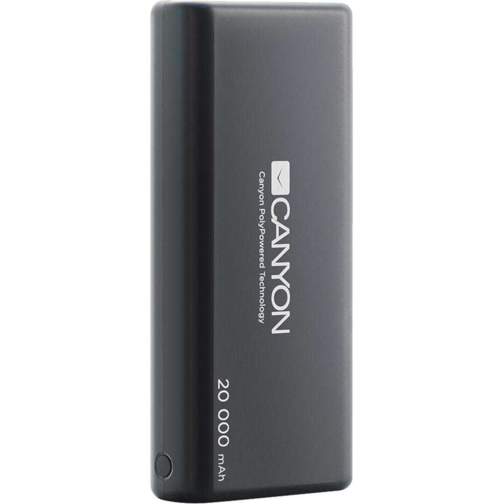 Acumulator extern Canyon CNS-CPBP20B, 20000 mAh, Negru