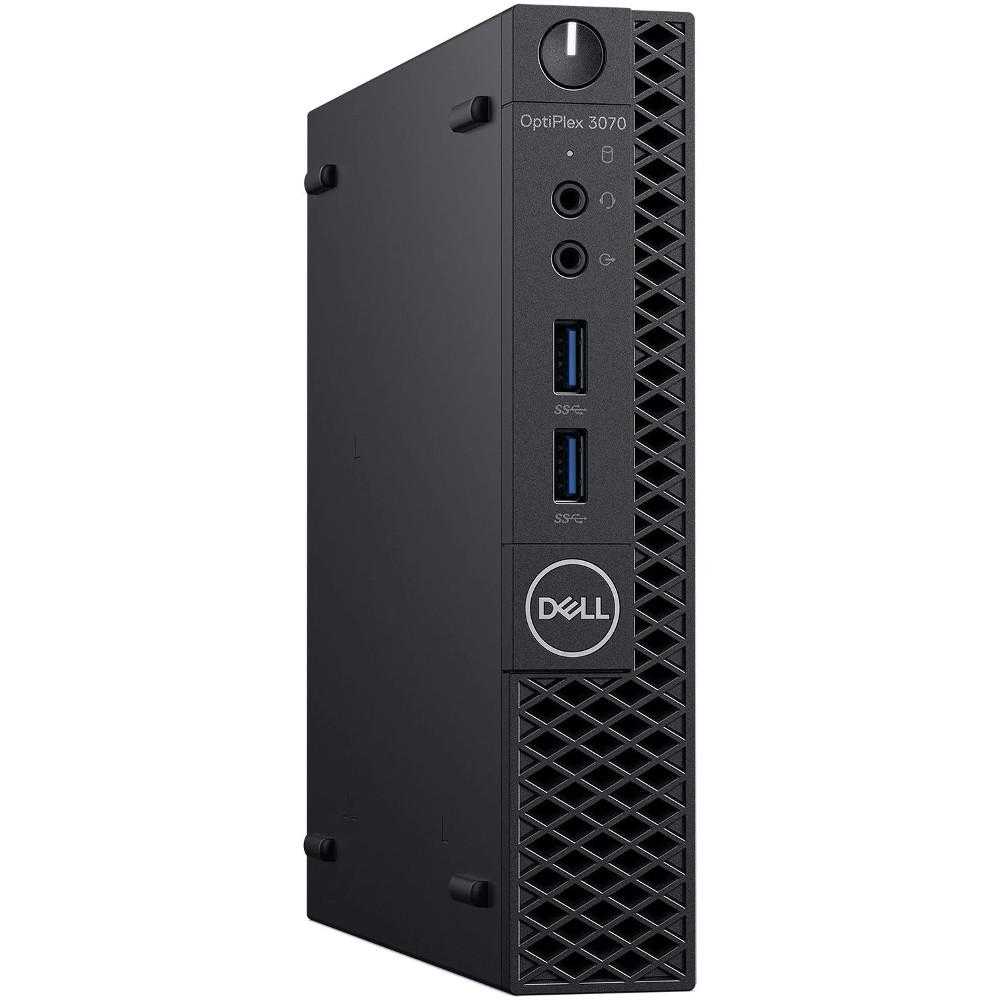 Sistem Desktop PC Dell OptiPlex 3070 MFF, Intel® Core™ i5-9500T, 8GB DDR4, SSD 256GB, Intel® UHD Graphics, Windows 10 Pro