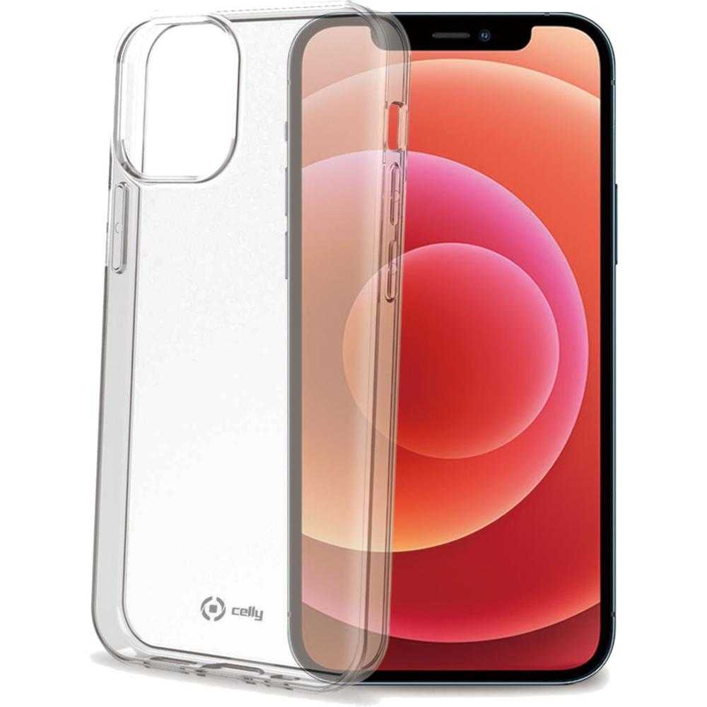 Husa de protectie Celly TPU pentru iPhone 12 Mini, Transparent