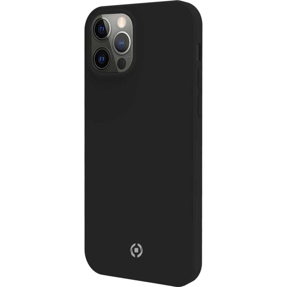 Husa de protectie Celly Feeling pentru iPhone 12 Pro, Negru