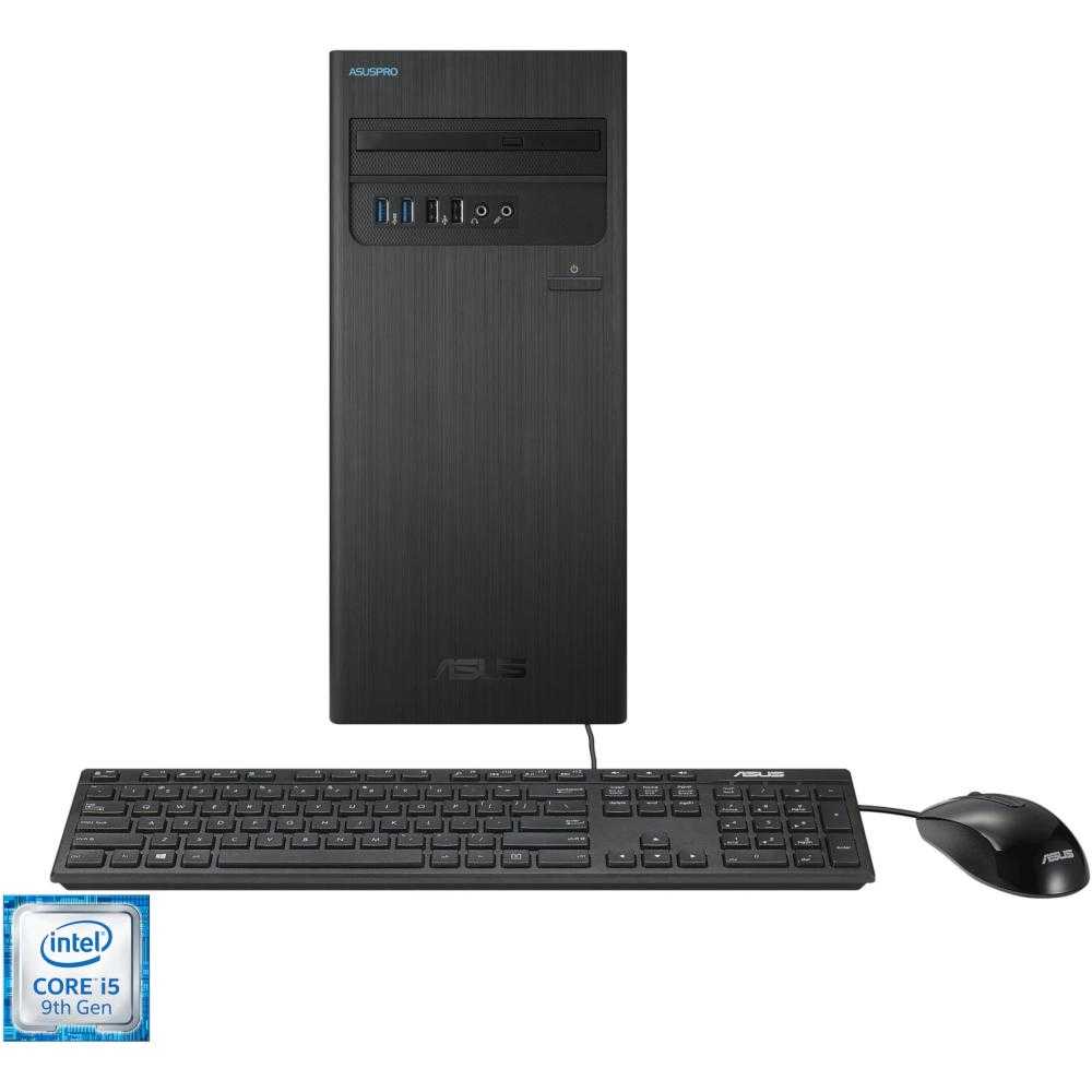 Sistem Desktop PC Business Asus D340MC, Intel® Core™ i5-9400, 8GB DDR4, SSD 256GB, Intel® UHD Graphics 630, Free DOS