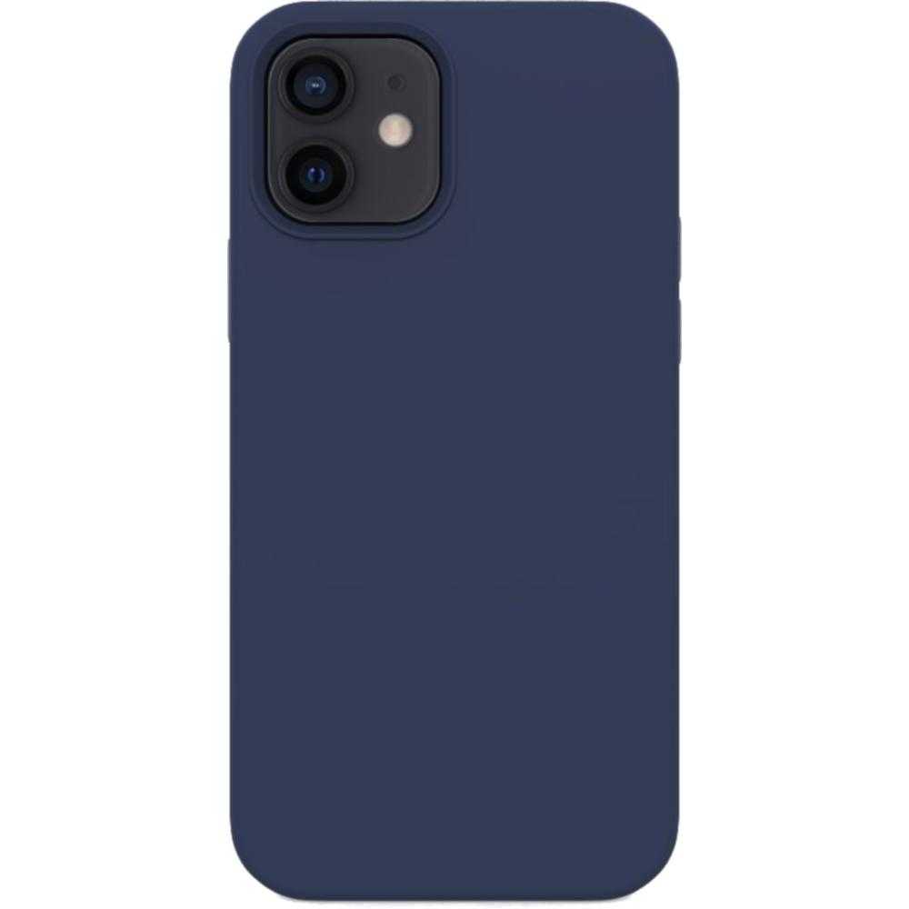 Husa de protectie Lemontti Liquid Silicon pentru iPhone 12/12 Pro, Albastru