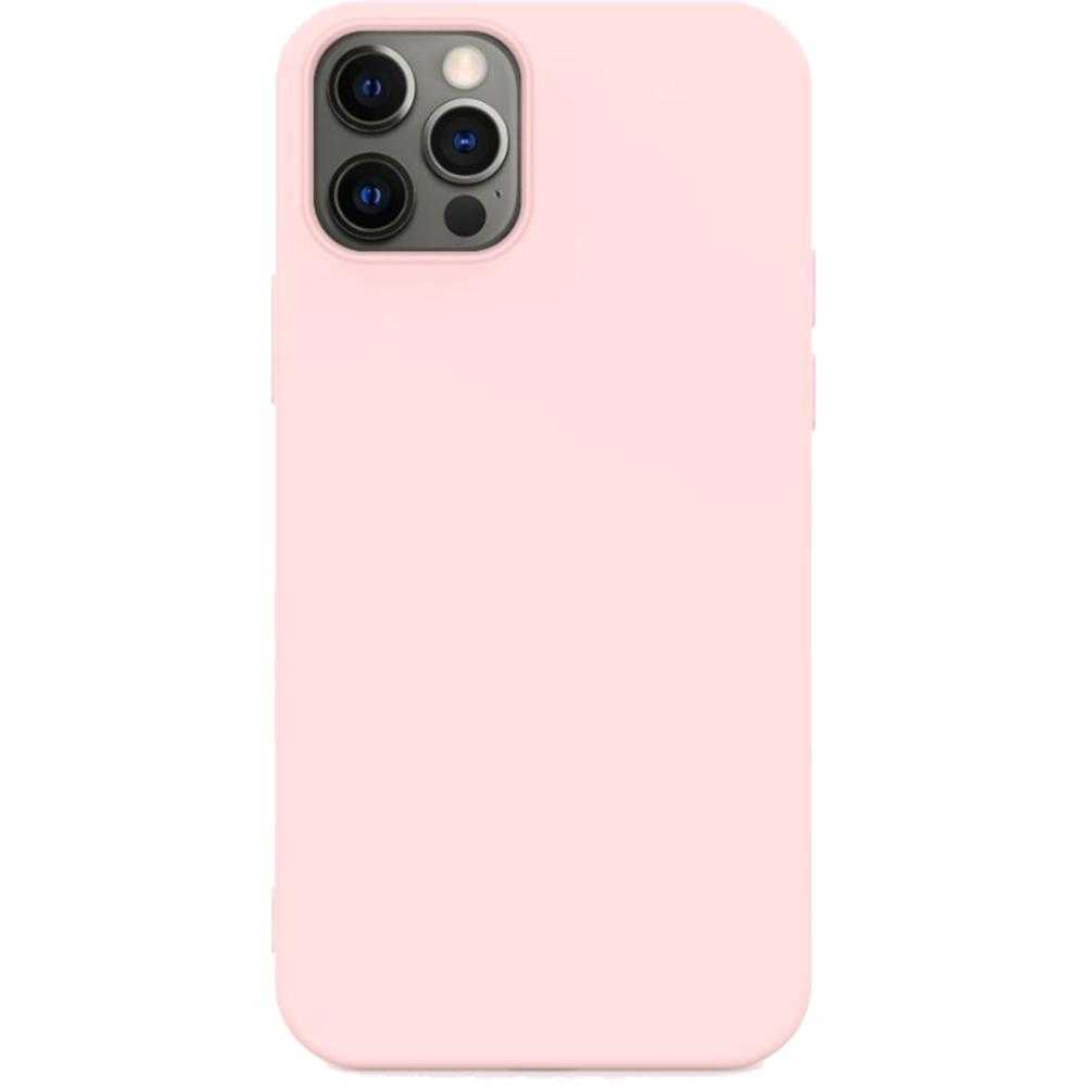 Husa de protectie Lemontti Silicon Soft Slim, Compatibil cu iPhone 12/12 Pro, Pink Sand