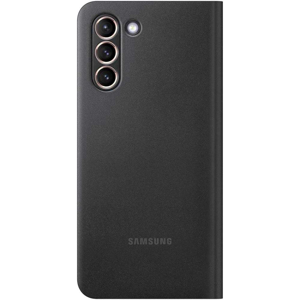 Husa de protectie Samsung Smart LED View Cover pentru Galaxy S21, Negru