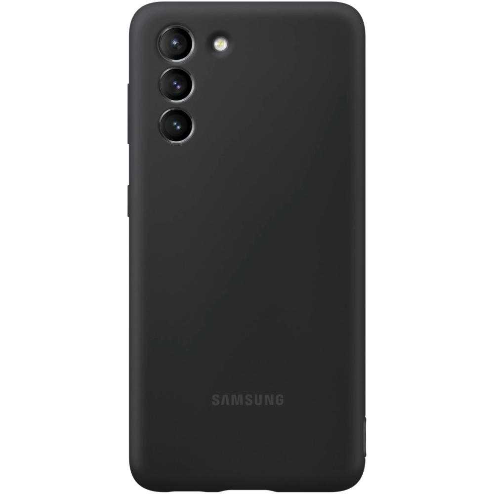 Husa de protectie Samsung Silicone Cover pentru Galaxy S21, Negru