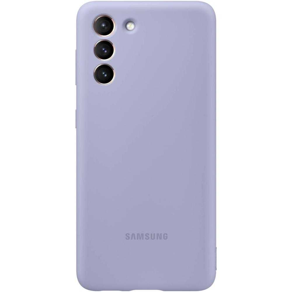 Husa de protectie Samsung Silicone Cover pentru Galaxy S21, Violet