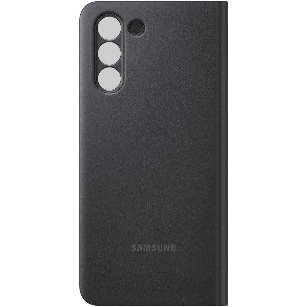 Husa de protectie Samsung Smart Clear View Cover pentru Galaxy S21, Negru