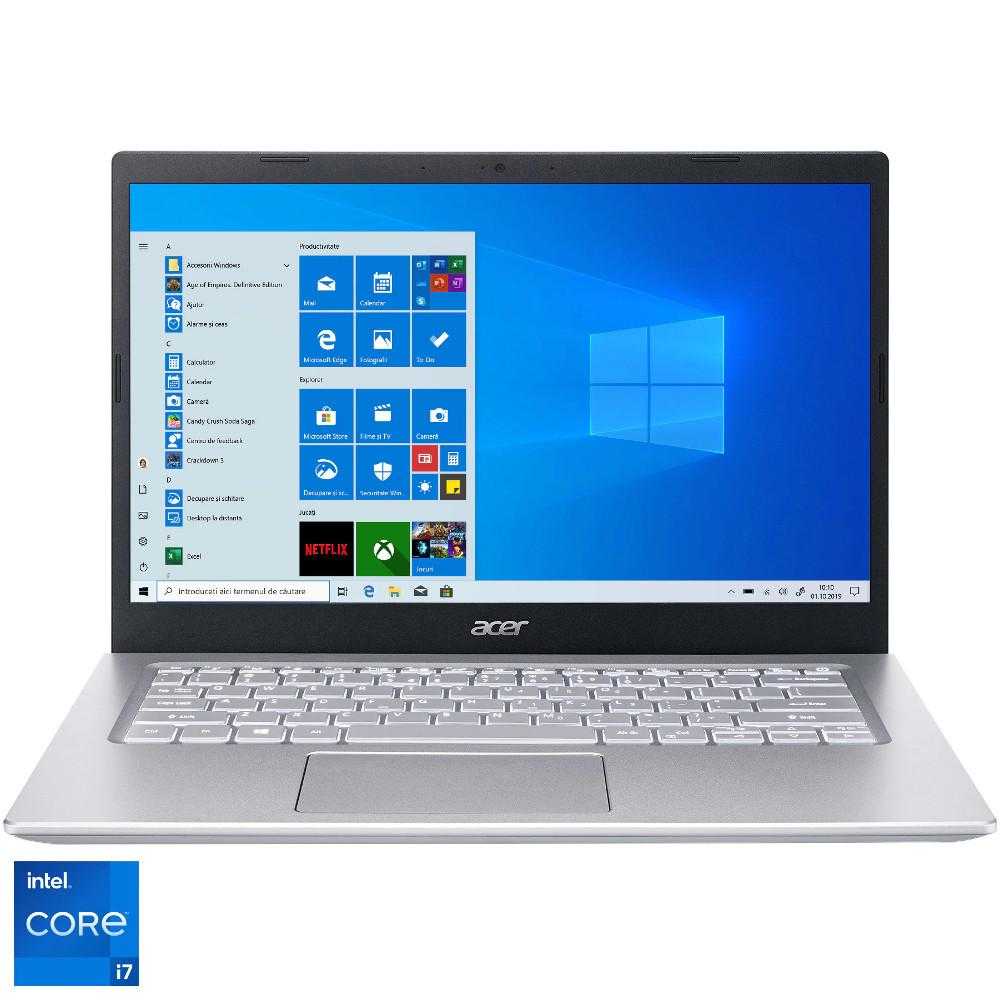 Laptop Acer Aspire 5 A514-54-715W, Intel® Core™ i7-1165G7, 16GB DDR4, SSD 512GB, Intel® Iris® Xe Graphics, Windows 10 Pro