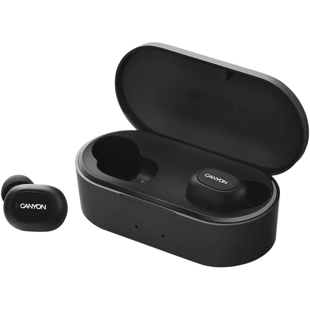 Casti True Wireless Canyon CND-TBTHS2B, Bluetooth, Graphite Black