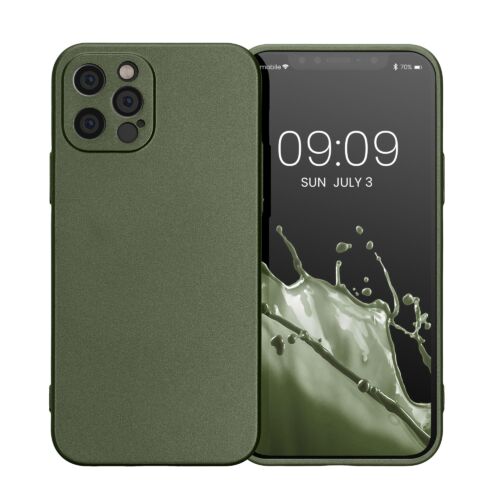 Husa Kwmobile pentru Apple iPhone 12 Pro, Silicon, Verde, 57514.233