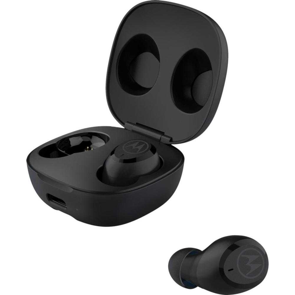 Casti True Wireless Motorola MotoBuds Charge, Bluetooth, ANC, Negru