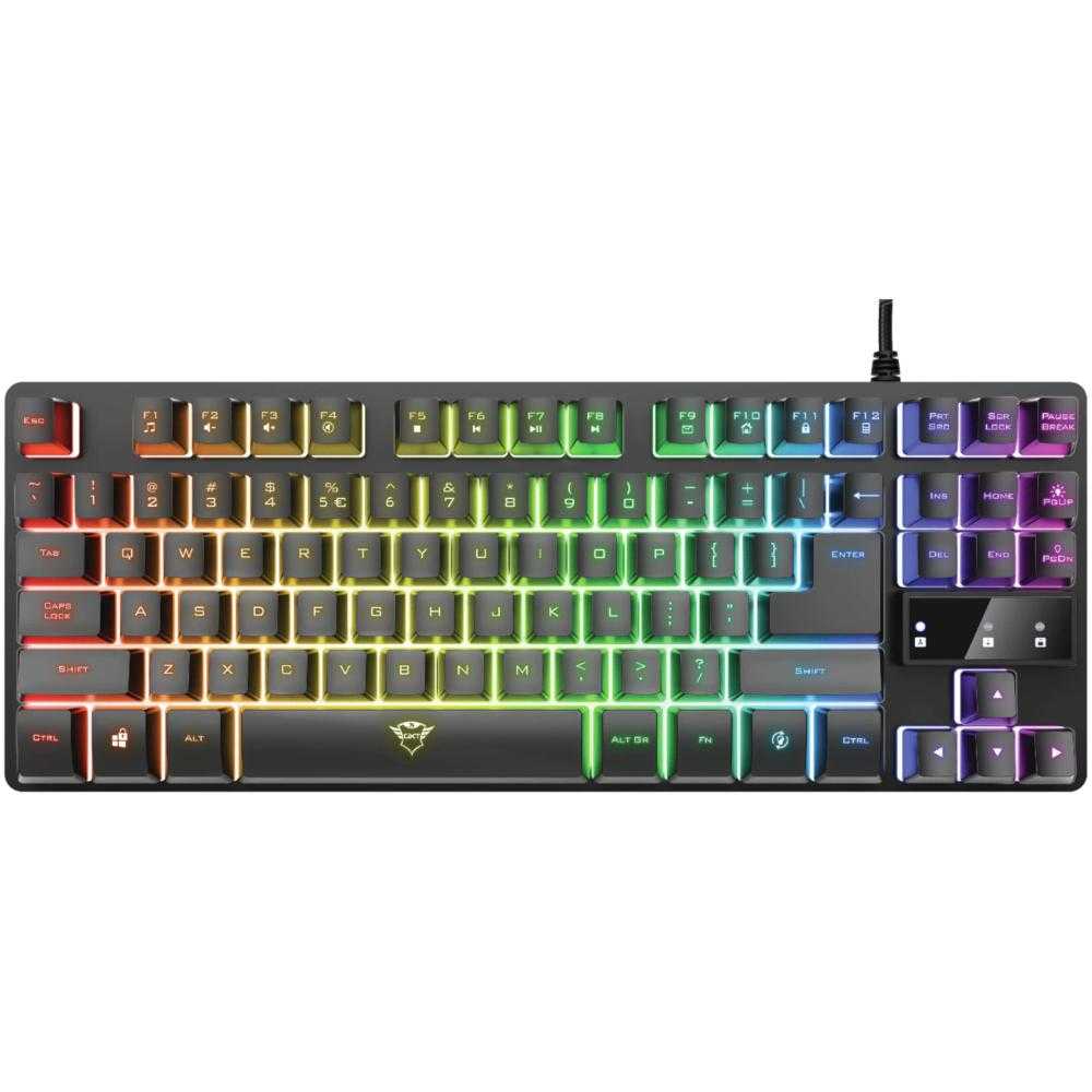 Tastatura gaming Trust GXT 833 Thado TKL, Negru