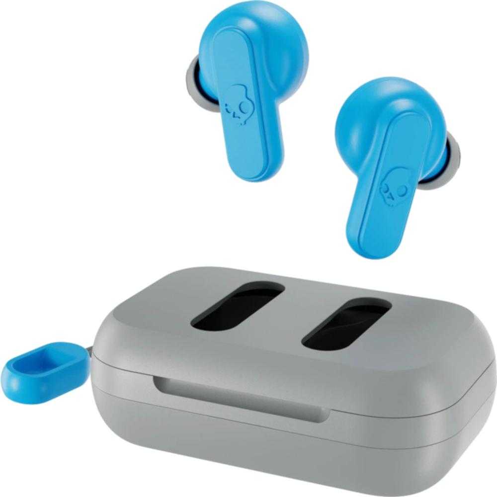 Casti True Wireless Skullcandy Dime, Bluetooth, Light Grey Blue