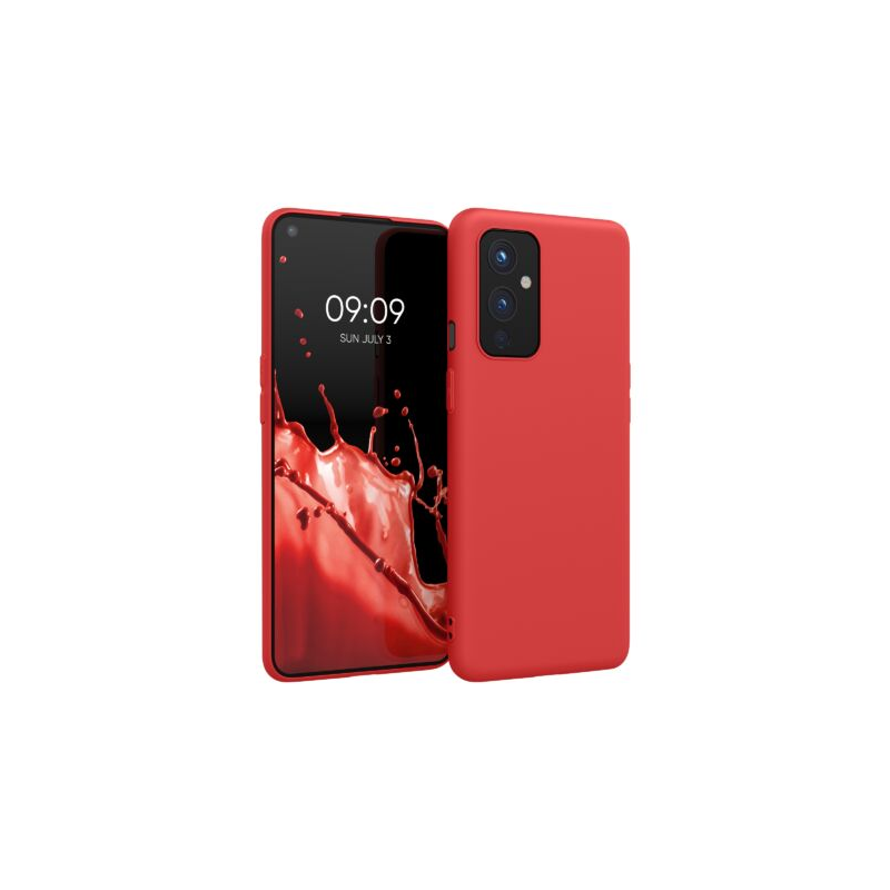 Husa pentru OnePlus 9, Silicon, Rosu, 55726.09