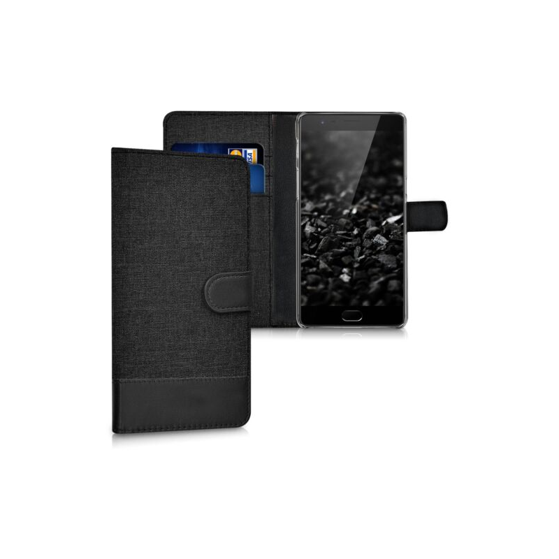 Husa pentru OnePlus 3, Textil, Negru, 38833.19