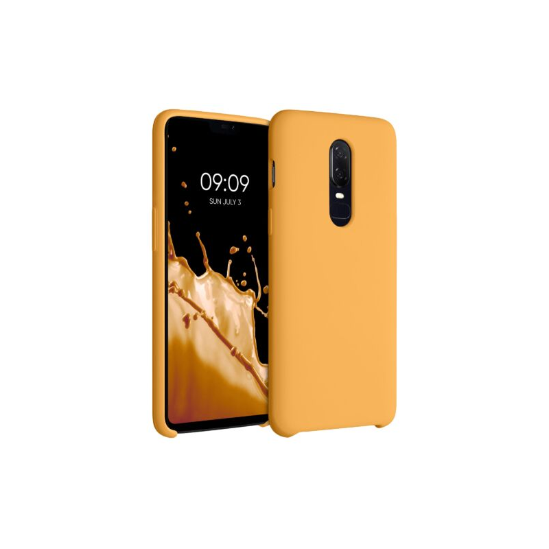 Husa pentru OnePlus 6, Silicon, Galben, 46122.217