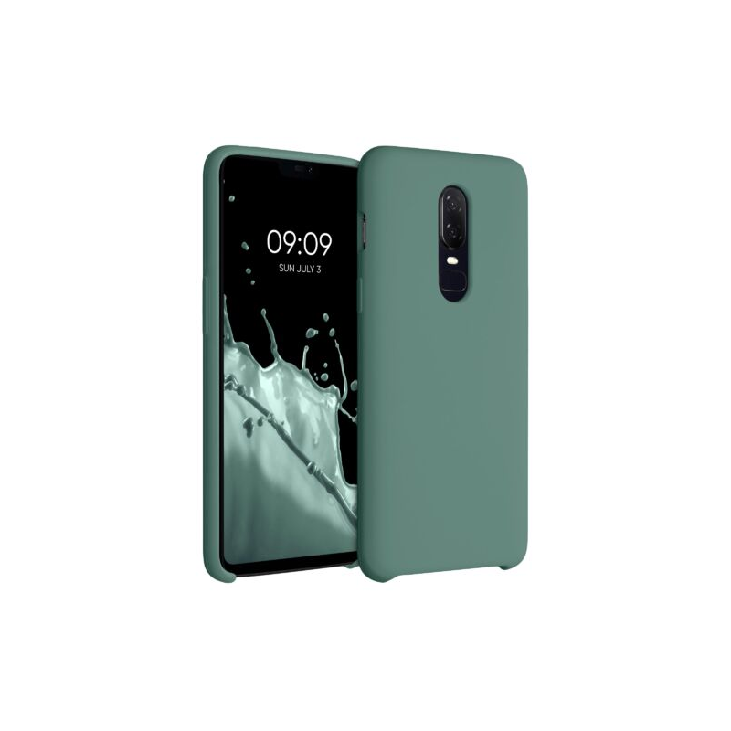 Husa pentru OnePlus 6, Silicon, Verde, 46122.166