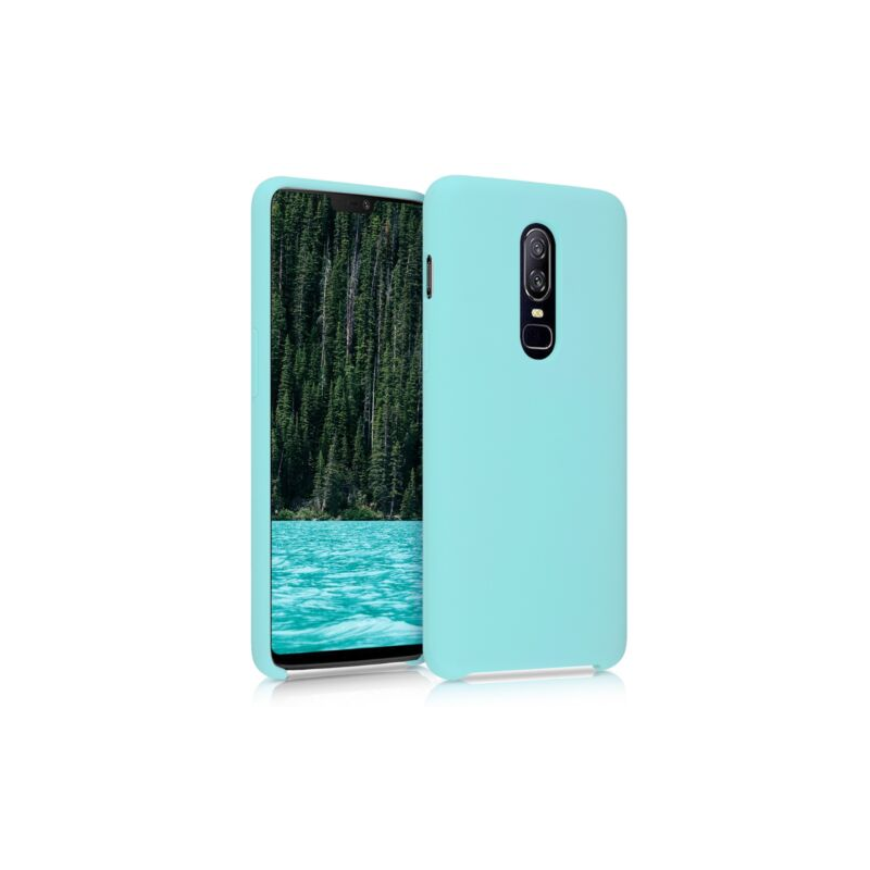 Husa pentru OnePlus 6, Silicon, Verde, 46122.50