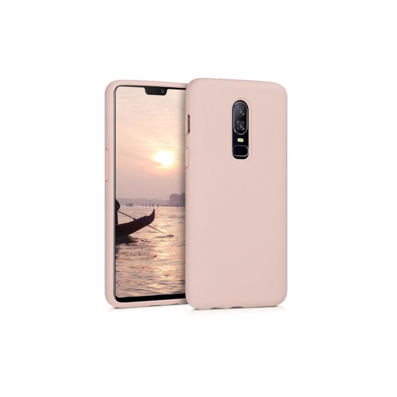 Husa pentru OnePlus 6, Silicon, Roz, 46122.10