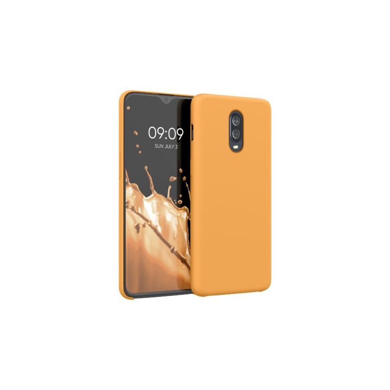 Husa pentru OnePlus 6T, Silicon, Galben, 46316.217